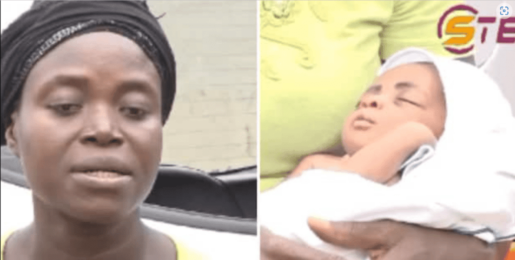 A Ghanaian woman identified simply as Aba has claimed that she took in and gave birth without sexual intercourse.